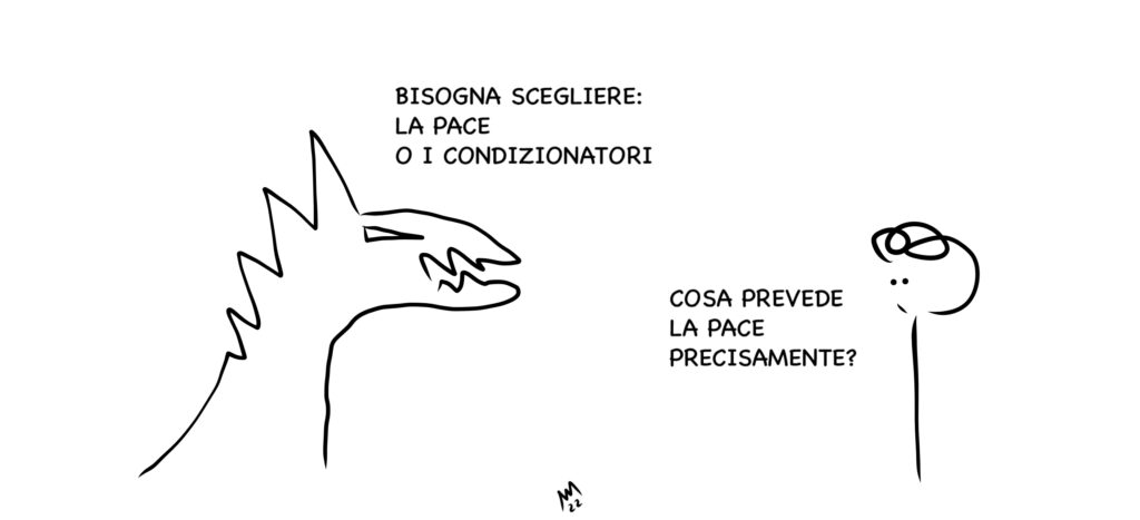 Tra la pace e i condizionatori c’è il premier Draghi
