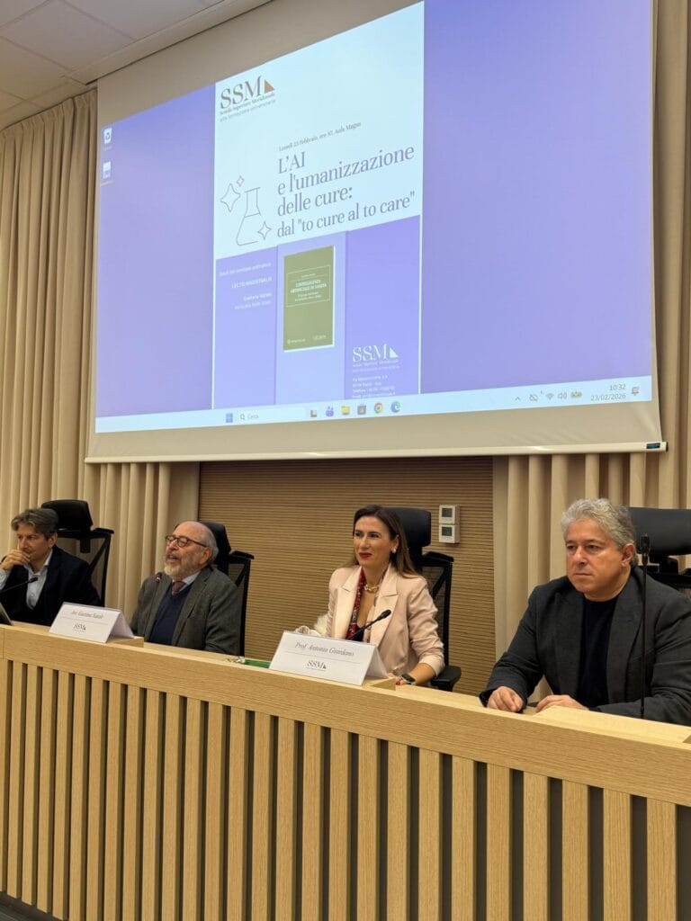 L’intelligenza artificiale in sanità: Il dialogo necessario tra medicina, etica e diritto”.