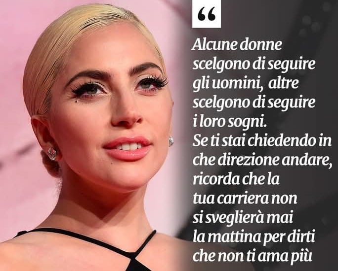 Lady Gaga, su amore e lavoro.
