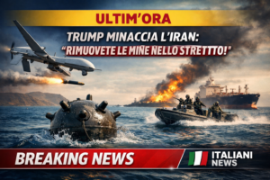 Trump minaccia l’Iran e chiede la rimozione delle mine nello Stretto di Hormuz