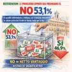 Referendum: Le Proiezioni Opinio-Rai premiano il No (53,1%)