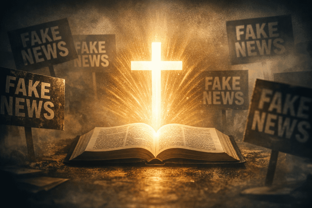 Croce e notizie false in contrasto