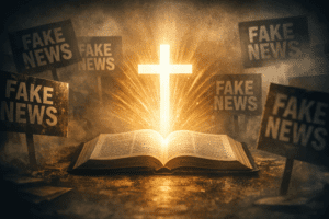 Croce e notizie false in contrasto