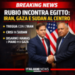 Rubio incontra Egitto: Iran, Gaza e Sudan al centro