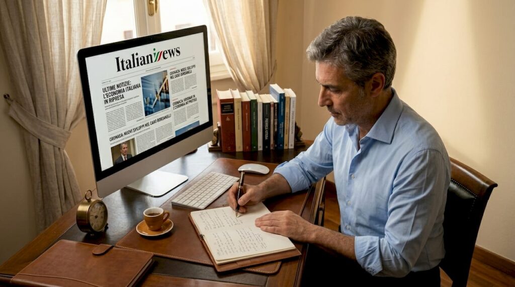 Giornalista alla ricerca di fonti d’informazione attendibili