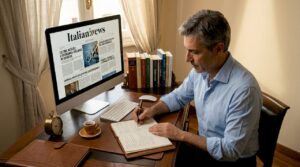 Giornalista alla ricerca di fonti d’informazione attendibili