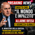Crosetto choc: “Il mondo è impazzito”, allarme difesa e sicurezza globale