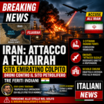 Attacco a Fujairah: droni colpiscono sito petrolifero, tre feriti