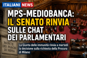 Palazzo Madama e inchiesta Mps Mediobanca sulle chat parlamentari