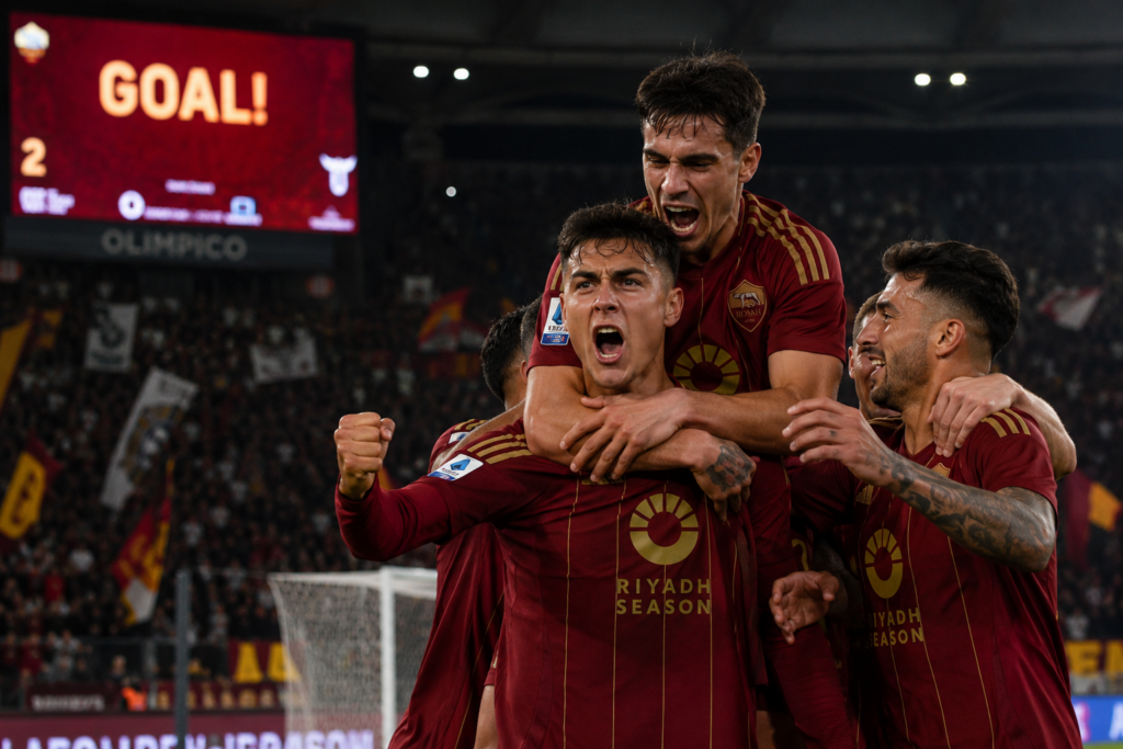 Roma umilia la Lazio nel Derby: 2-0 e Olimpico in delirio