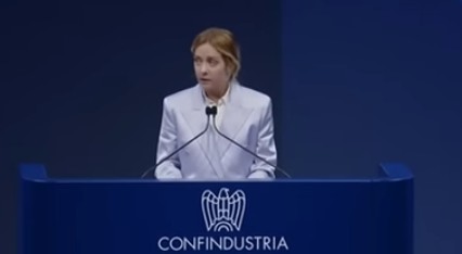 Giorgia Meloni a Confindustria: quel “Sic itur ad astra”