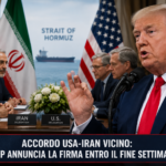Accordo Usa-Iran vicino: Trump annuncia la possibile firma entro il fine settimana