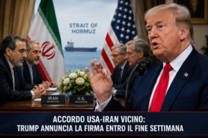 Trump annuncia accordo USA-Iran imminente