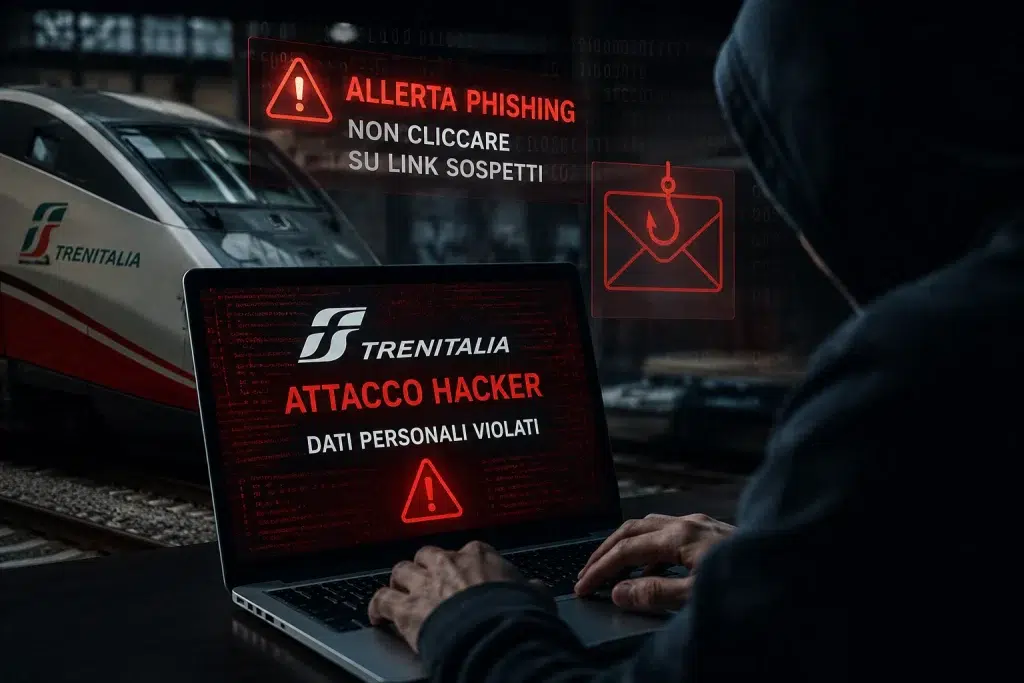 Attacco hacker su Trenitalia, avviso