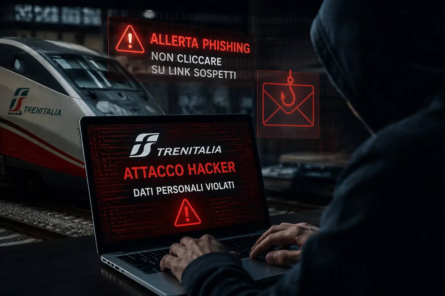 Attacco hacker a Trenitalia: dati personali violati e allerta phishing per gli utenti