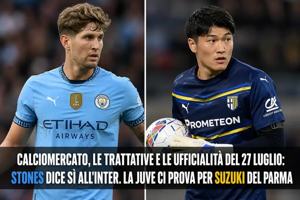 Due giocatori in foto separati da una linea