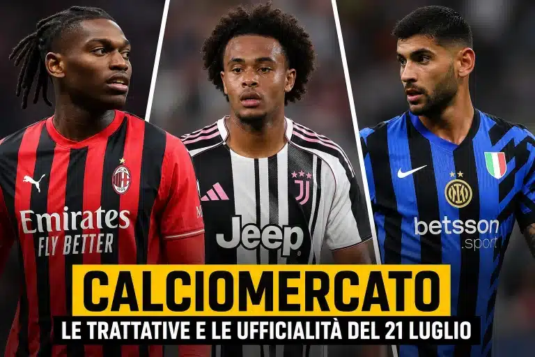Calciomercato, le trattative e le ufficialità del 21 luglio: Leao sempre più lontano dal Milan. Juve su Zirkzee, Romero ha detto sì all’Inter