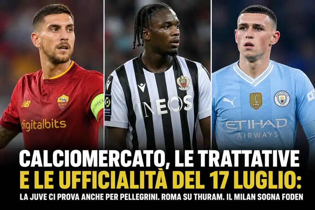 Le trattative e le ufficialità di calciomercato del 17 luglio