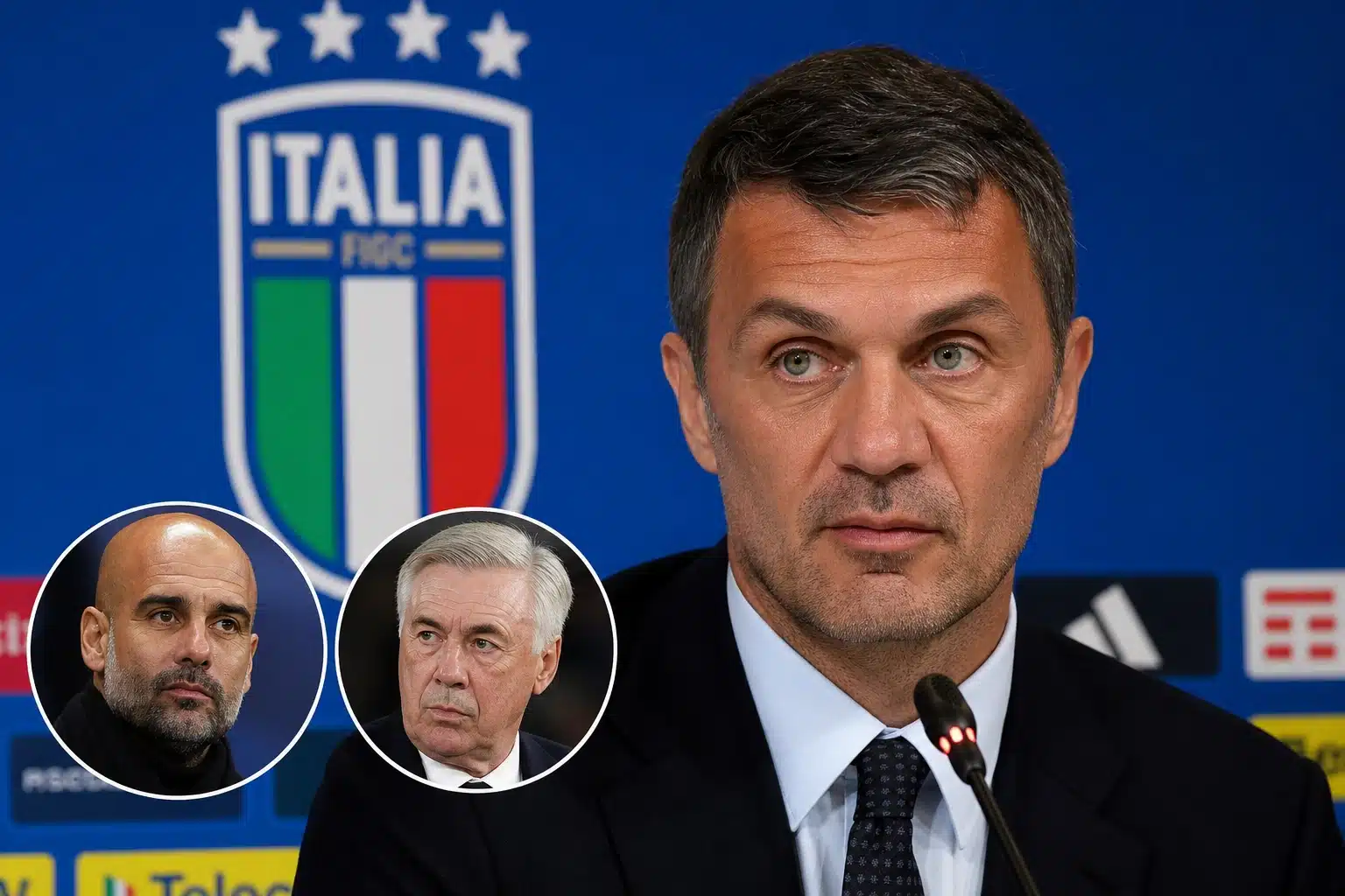 Ct Italia, Maldini precisa: “Non abbiamo fretta. Prima di Guardiola abbiamo parlato anche con Ancelotti”