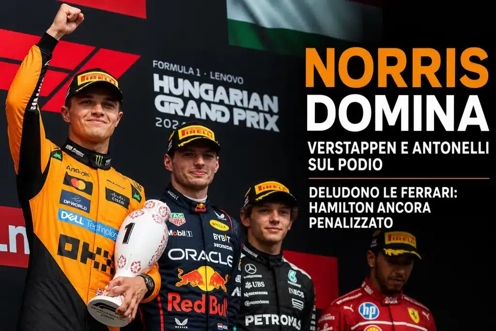 Formula 1, il resoconto della gara del GP d'Ungheria