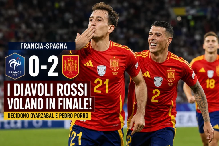 Francia-Spagna 0-2, i Diavoli Rossi volano in finale: decidono Oyarzabal e Pedro Porro