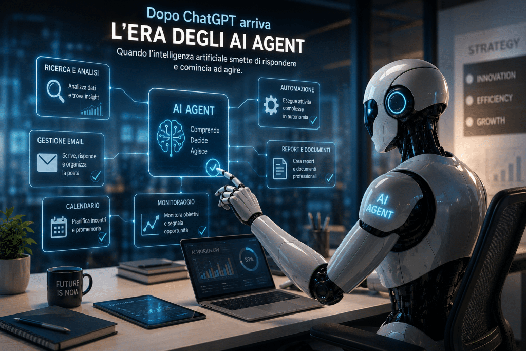 Robot interagisce con tecnologia avanzata