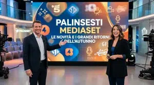 Italiani News 66 Due conduttori presentano i palinsesti Mediaset