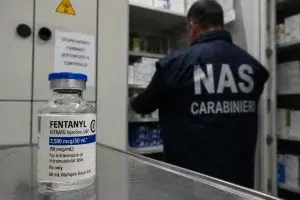 Fiala di fentanyl in ospedale.
