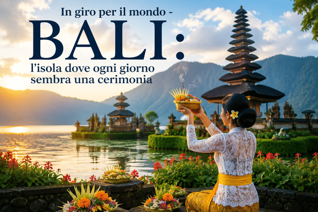 Donna in abito tradizionale a Bali
