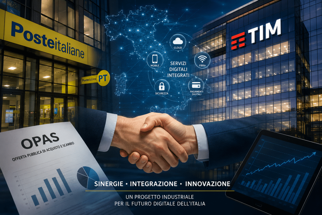Poste Italiane e TIM: oltre il concambio, il progetto industriale che può ridisegnare i servizi digitali italiani