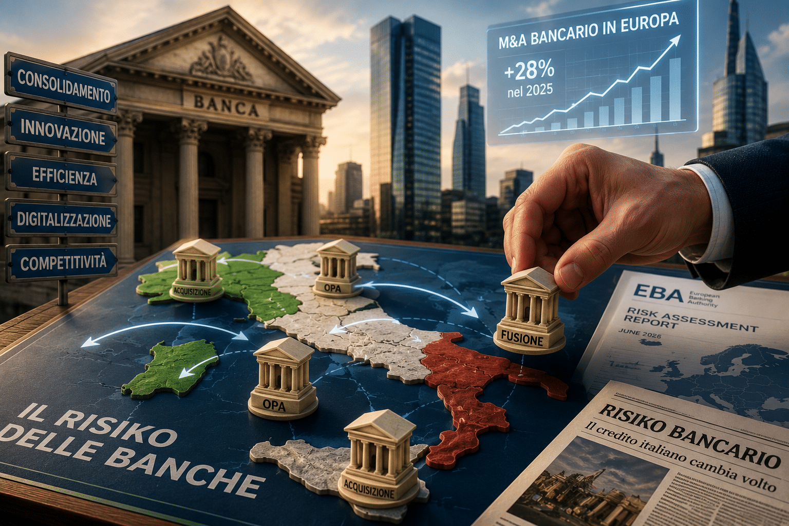 Il grande risiko delle banche: perché il credito italiano sta cambiando volto