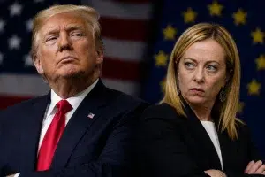 Trump e Meloni in contrasto