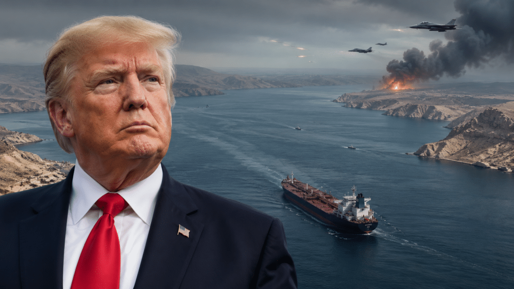 Trump davanti allo Stretto di Hormuz con petroliera e raid americani contro l’Iran