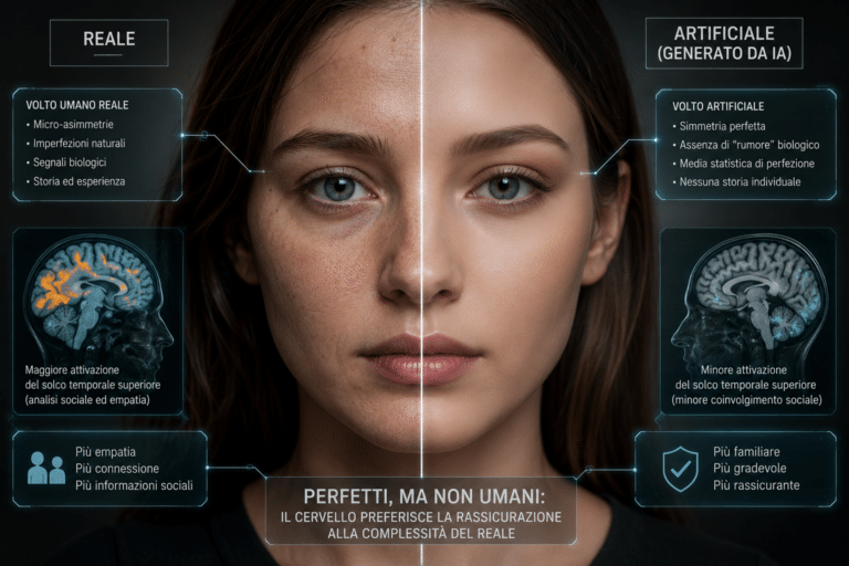 L’illusione perfetta: perché il nostro cervello percepisce i volti artificiali come più reali del vero