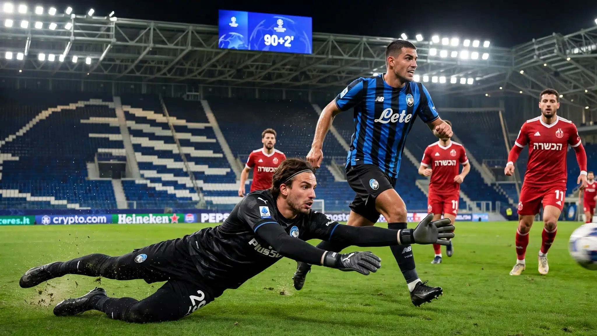 Atalanta-Hapoel Tel Aviv 0-0, Krstovic vicino al gol e Carnesecchi decisivo. Qualificazione rimandata al ritorno