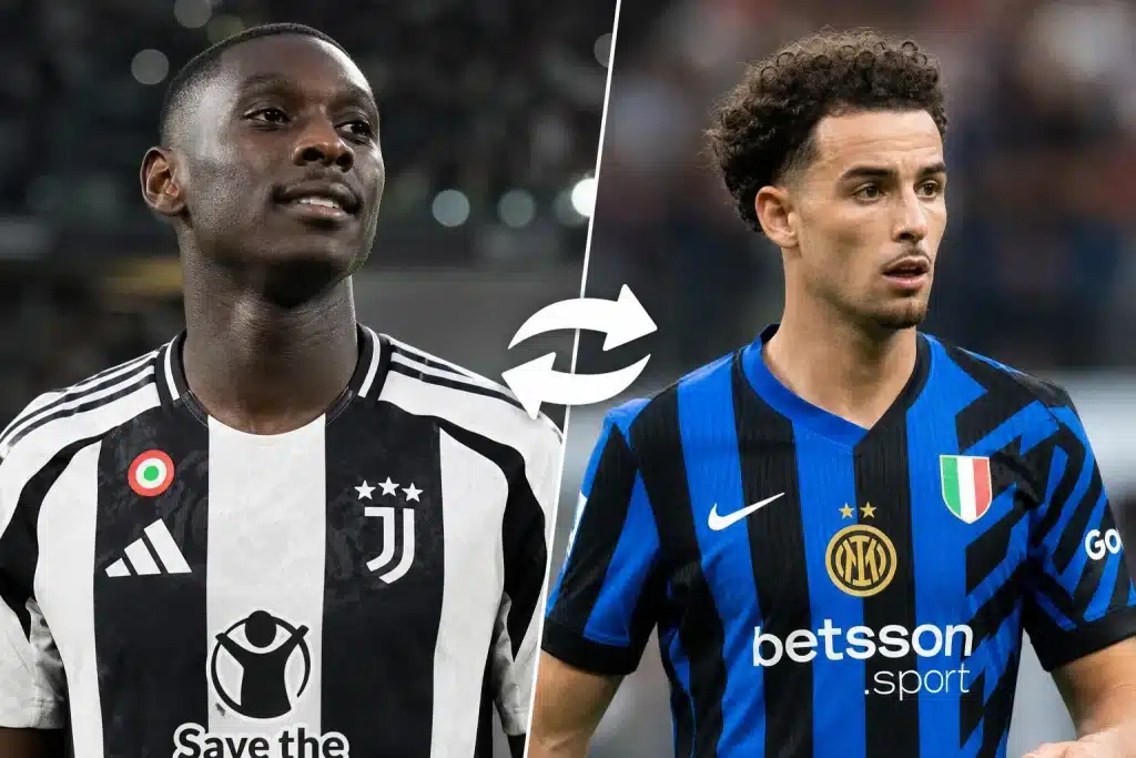 Due giovani in tenuta da calcio
