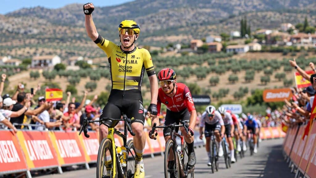 Brennan esulta dopo una vittoria