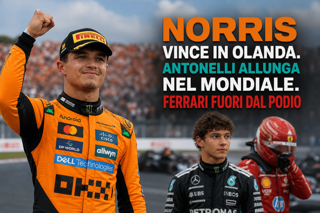 Norris vince in Olanda in Formula 1