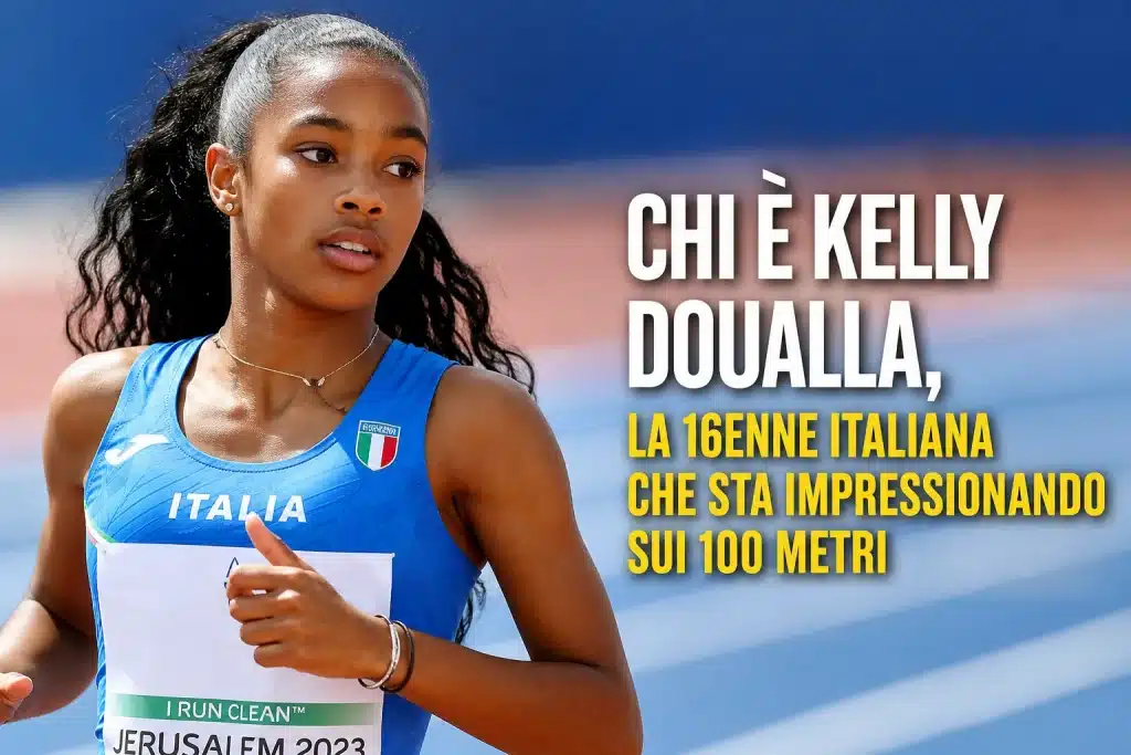 In foto una atleta in pista