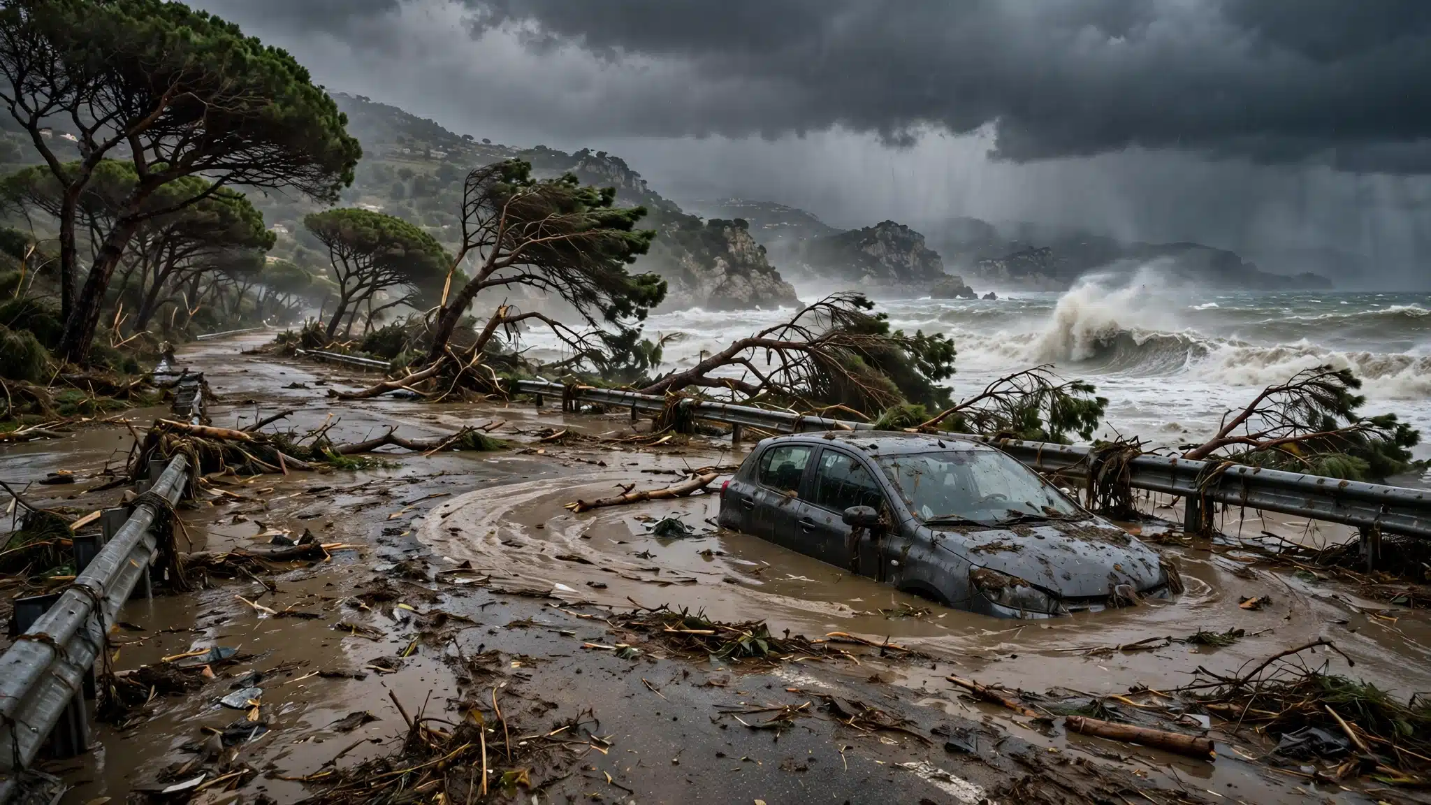 Maltempo, diversi danni fra Toscana e Liguria. Per domani emanata allerta arancione per quattro regioni