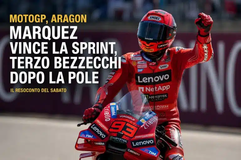 MotoGP, Marquez vince la Sprint ad Aragon. Terzo Bezzecchi dopo la pole. Il resoconto del sabato