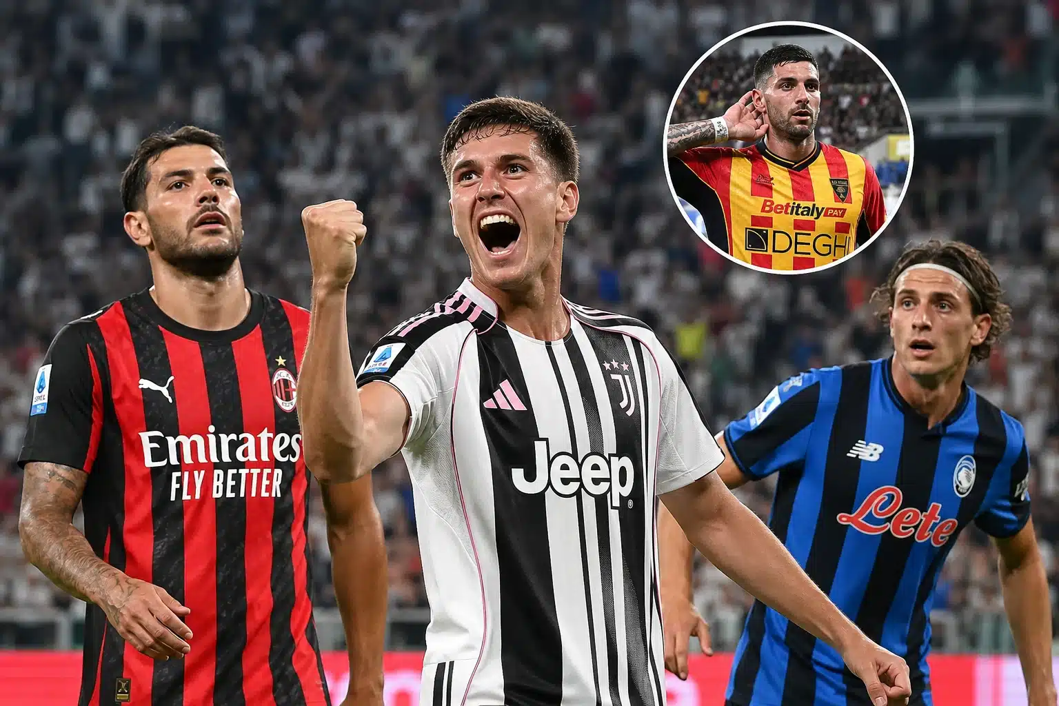 Serie A, i risultati del 23 agosto: iniziano bene Juve e Milan. Ok l’Atalanta, colpo Lecce