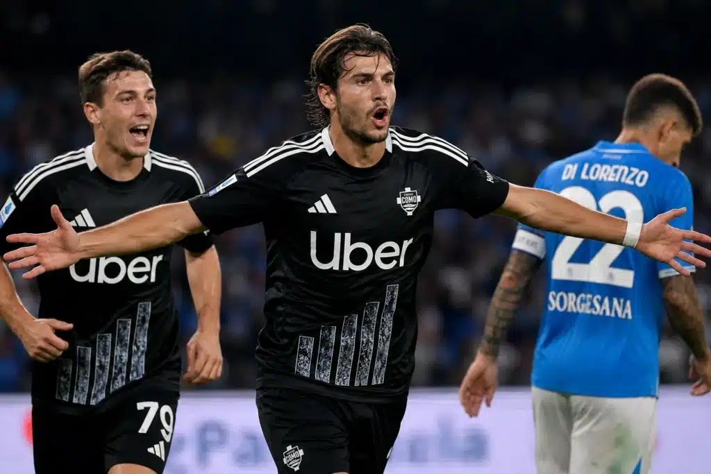 Serie A, la gioia di un giocatore