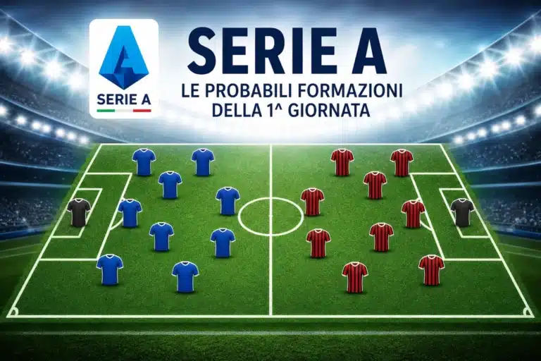 Serie A, le probabili formazioni della 1^ giornata