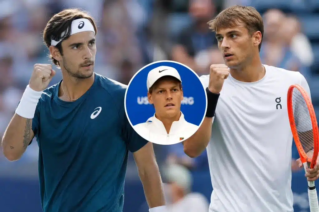 In foto tre protagonisti del tennis italiano