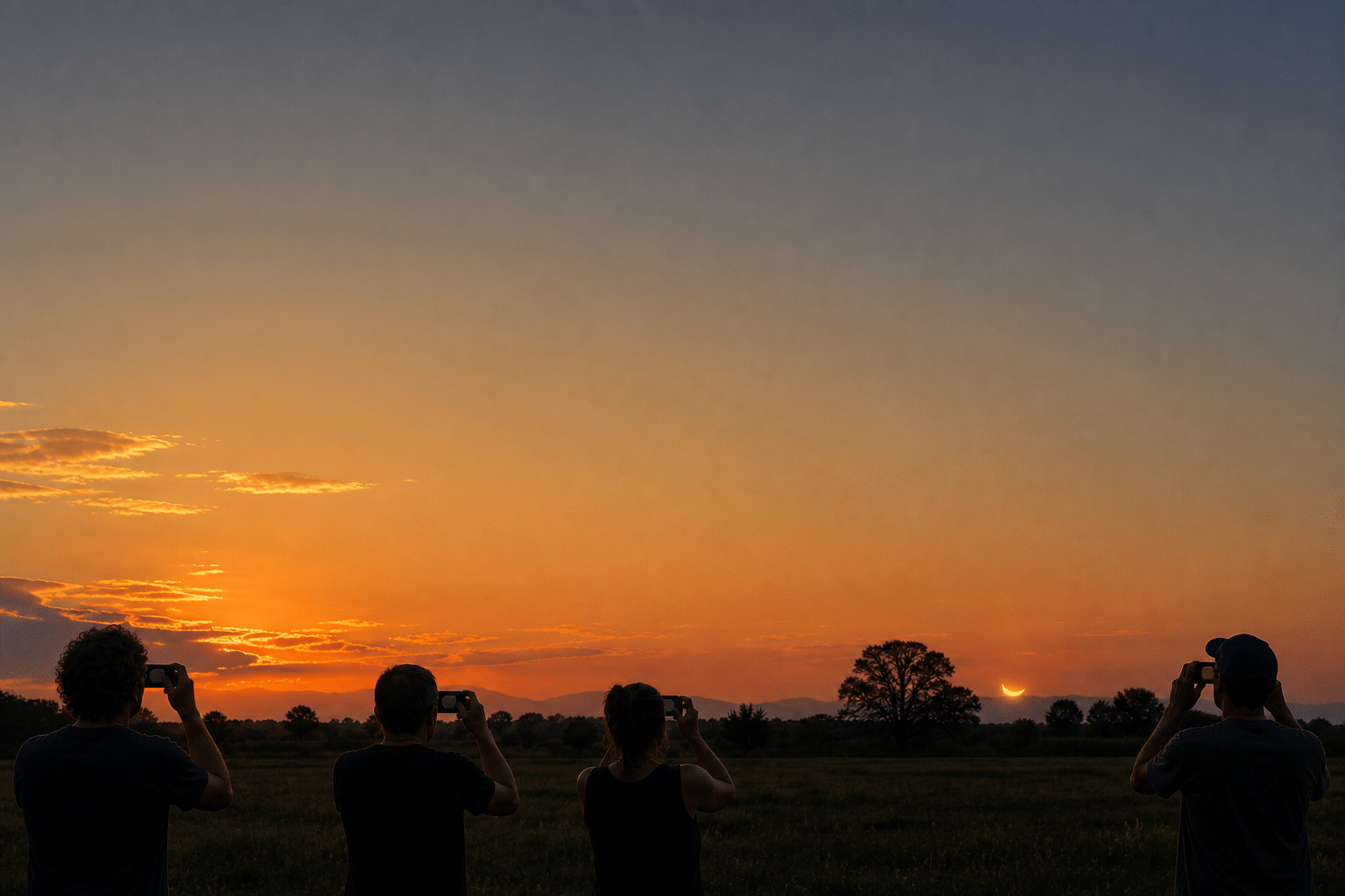 Eclissi solare del 12 agosto 2026, spettacolo al tramonto: orari e regole per osservarla senza rischi