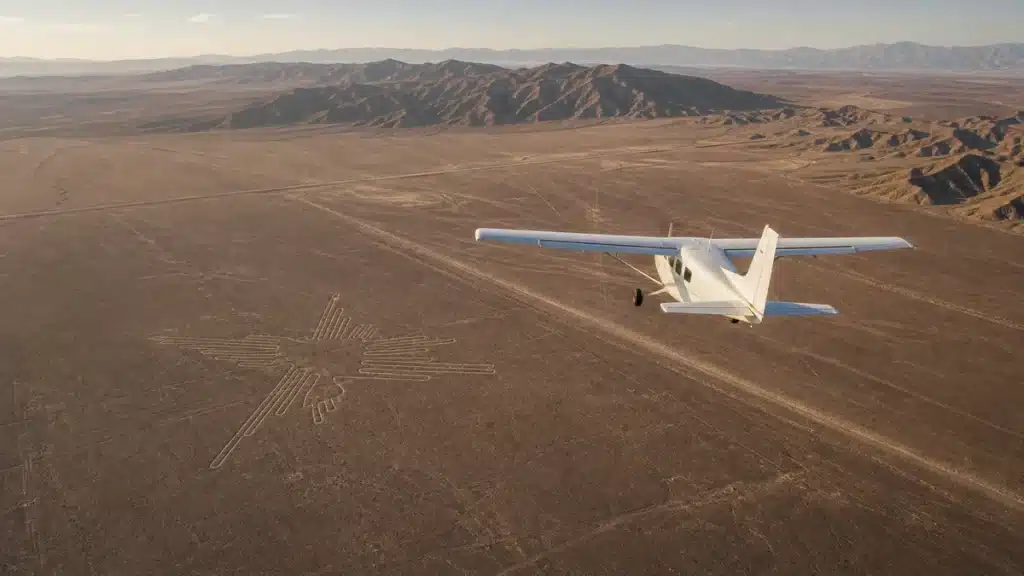 Aereo sopra le linee di Nazca