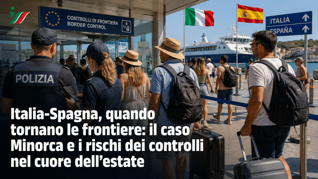 Controlli di frontiera a Minorca.