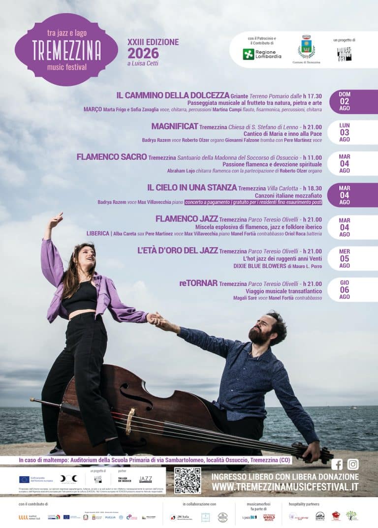 Torna il Tremezzina Music Festival: il fascino del lago di Como tra flamenco, jazz e  canzone d’autore