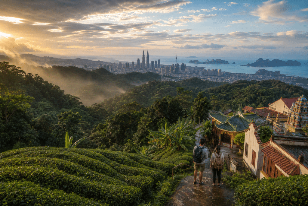 Vista panoramica su Kuala Lumpur